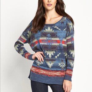 Ralph Lauren Denim & Supply Navajo Style Cotton Sweater L